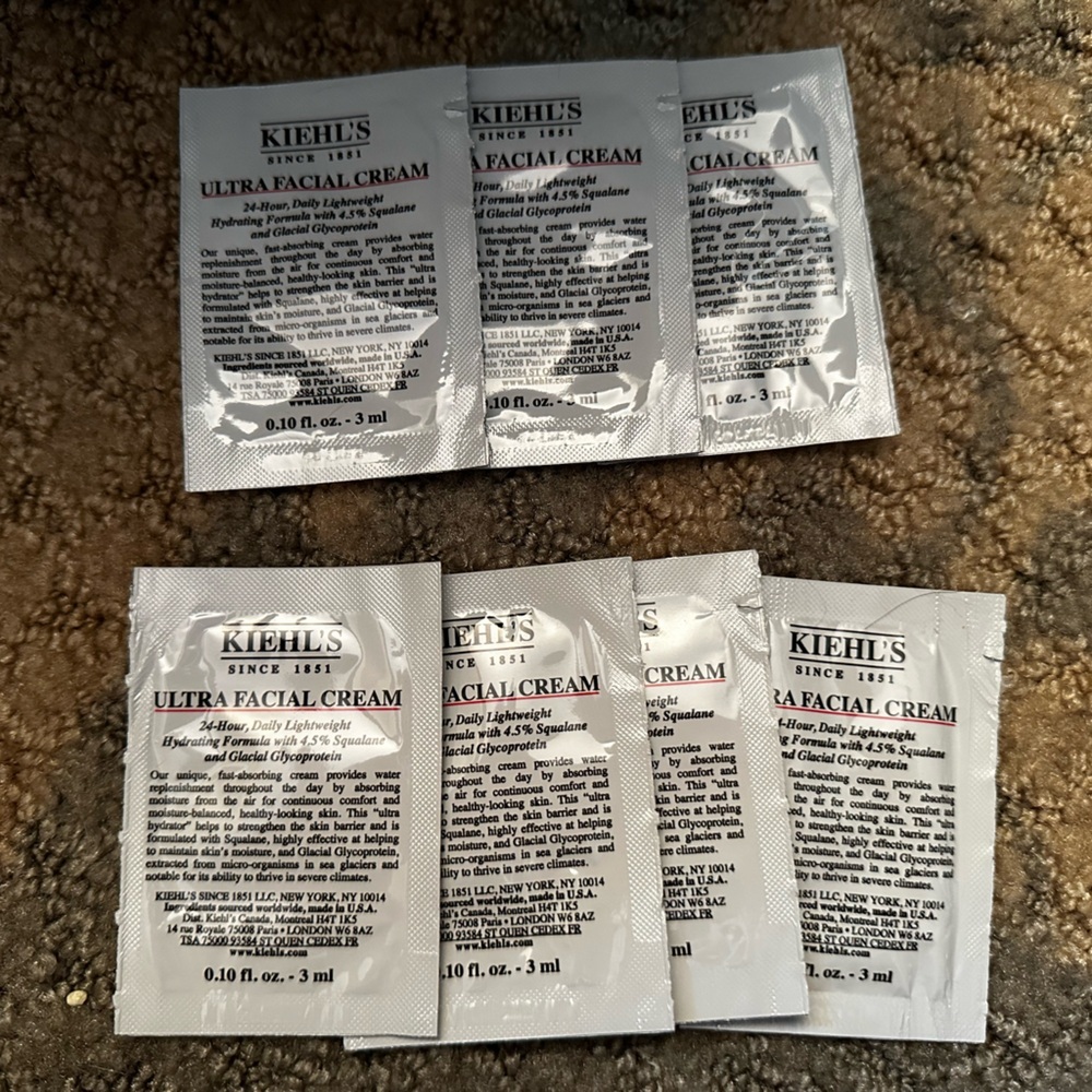 🎁 7 Day Supply of KIEHL’S Ultra Facial Cream (7 -3ml sample size)